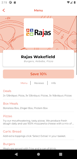 Rajas WF2 Screen 2