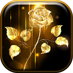 Ikonas attēls “Golden Rose Live Wallpaper HD”