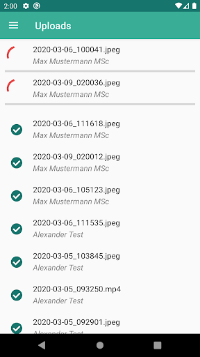 Android application OffisyRec screenshort