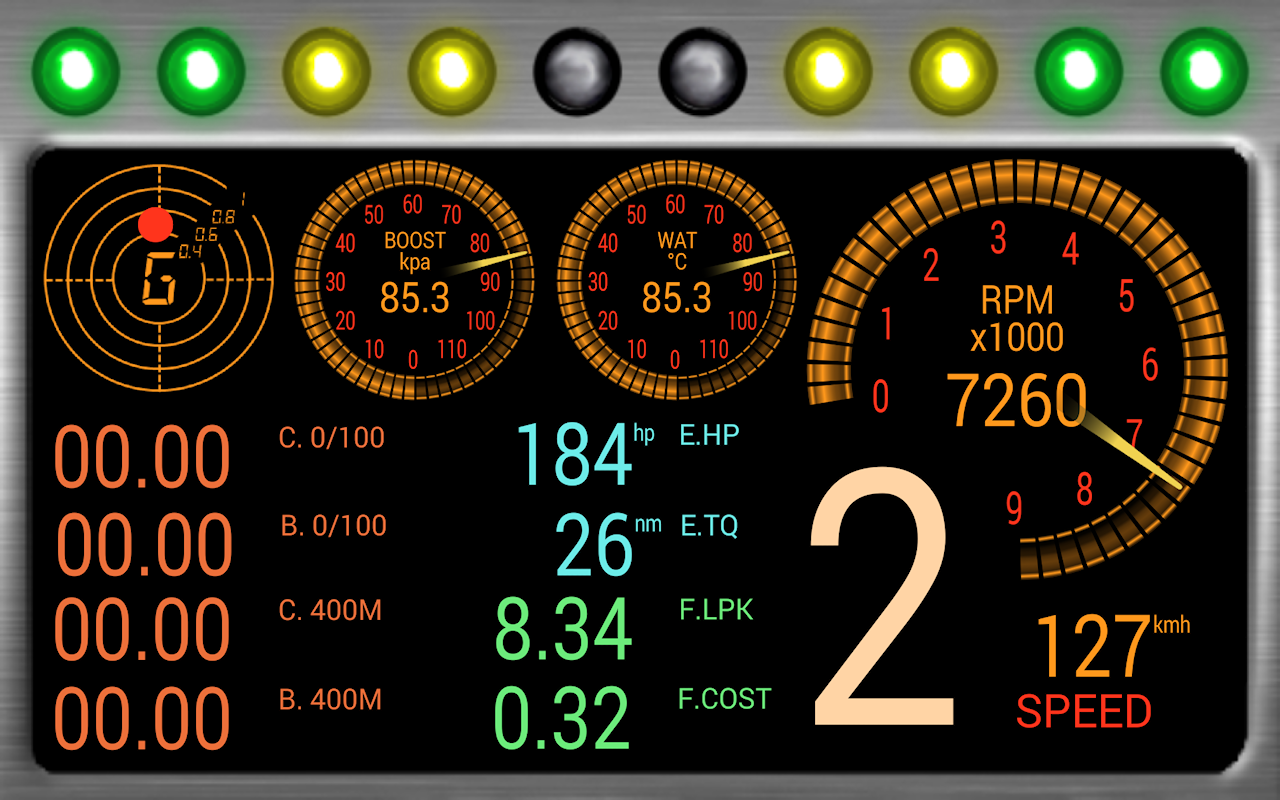 Android application RacingMeter for Torque Pro screenshort