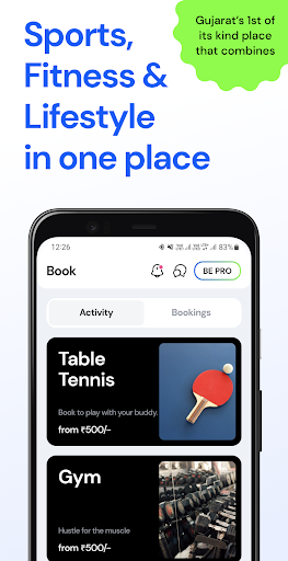 Android application TopSpin Club screenshort