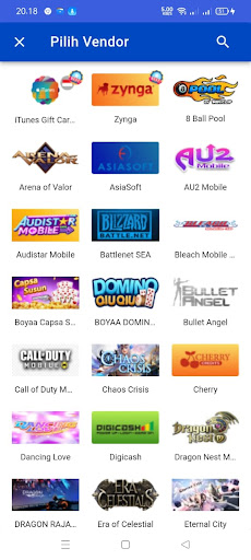 Android application RESDA AGEN PULSA screenshort