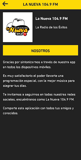 La Nueva 104.9 FM Screen 2