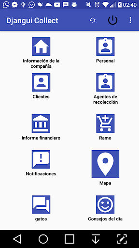 Vista previa de la aplicación