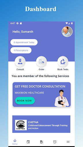 Android application MyHealth+ screenshort