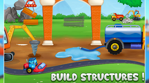 kids builder truck game