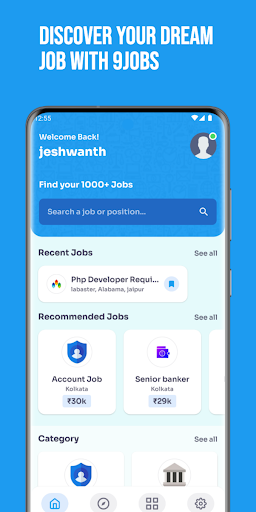 9Jobs - Jobs Across 9 Sectors Screen 2