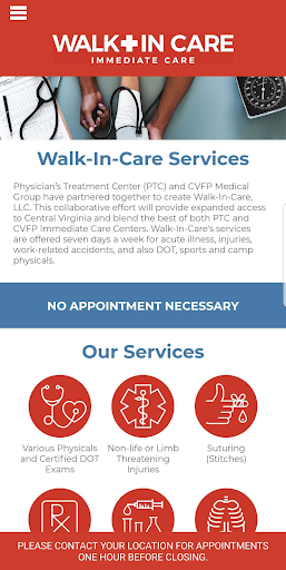 Walk-In-Care Screen 2
