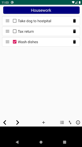 Android application YJ To Do screenshort