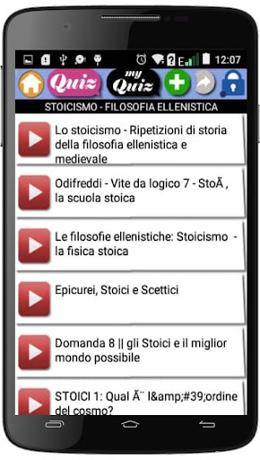 Android application Corso di Filosofia screenshort