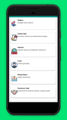 Android application LeafBargain screenshort