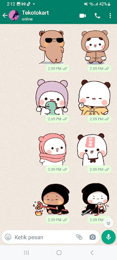 Android application Stiker WA Gemoy Gerak screenshort