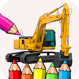Excavator Coloring Game icon