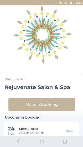 Android application Rejuvenate Salon & Spa screenshort