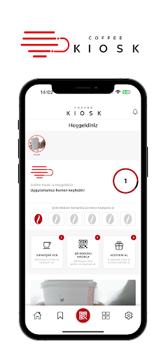 Android application Coffee Kiosk screenshort
