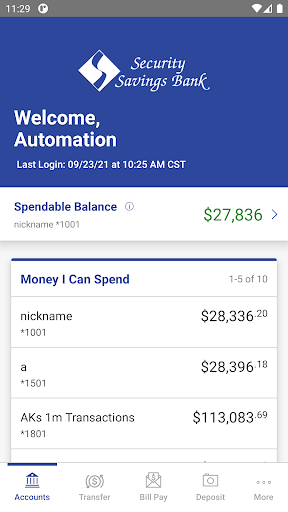 Security Savings Bank Mobile Screen 3