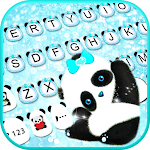 Cover Image of Download Blue Glitter Panda Theme  APK