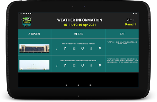 Karachi Aero Club Flight Sched Screen 3