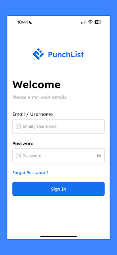Android application PunchList - Get more done screenshort