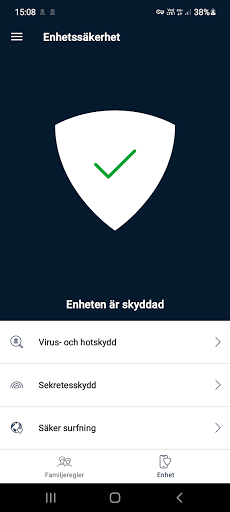 Android application Tele2 Trygg Surf screenshort