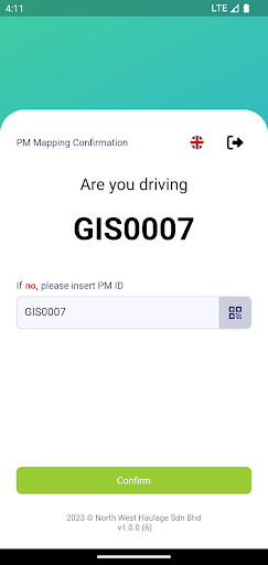 North West Driver App Screen 2