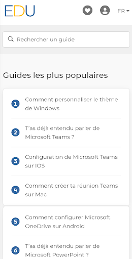 Android application EduTic screenshort