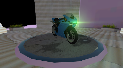 Riding a Motorcycle Simulator Screen 2