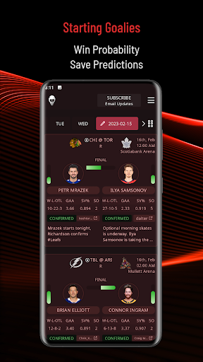 Android application Dobber's Goalie Post screenshort