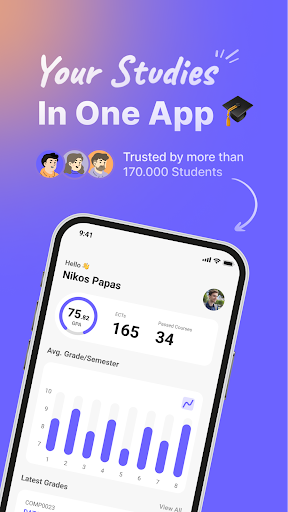 Android application UniStudents screenshort