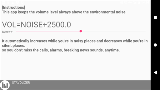Android application Volume stabilizer screenshort