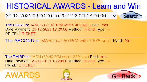Learn and Win - The Game Screen 3