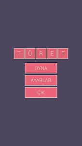 TÜRET | Kelime Oyunu (Türkçe)