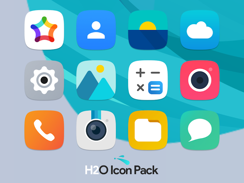 H2O Icon Pack 7.8 APK + Mod (Unlimited money) untuk android