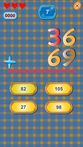 Four Operations-Blue Math Game Screen 3