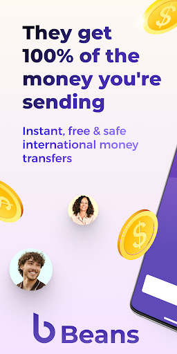Android application Beans app: Send money screenshort