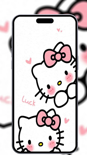 Hello Cute Kitty Wallpaper