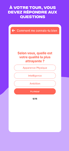 Aperçu de l'application