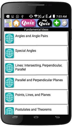 Geometry Courses Screen 2