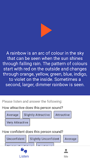 Android application Rate My Voice screenshort