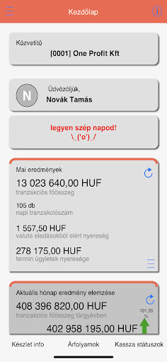 CassaNova Mobile Application Screen 2