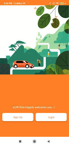 Android application eLiift screenshort
