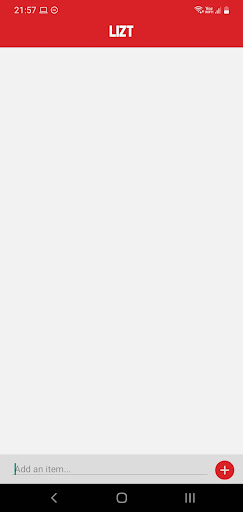 Android application LIZT - Simple Shopping List screenshort