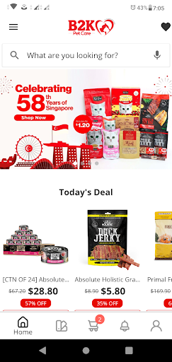 Android application B2KPet Mart screenshort