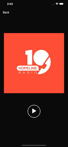 Hopeline Radio Screen 2