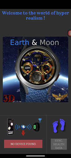 Android application Earth & Moon screenshort
