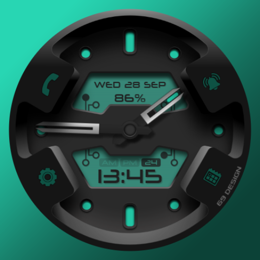 [69D] W2079 hybrid watch face logo