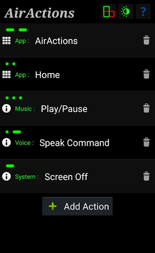 AirActions Screen 2