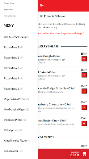 Milanos Timrå Screen 3