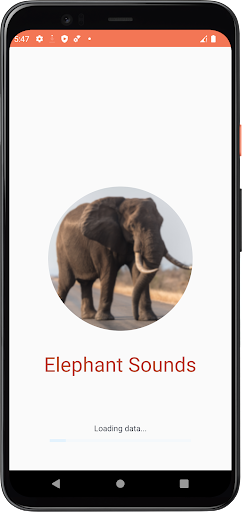 Android application Elephant Sounds screenshort
