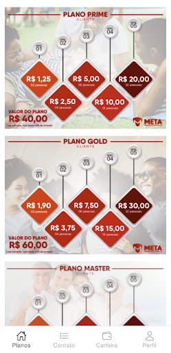 Android application Meta Representações screenshort